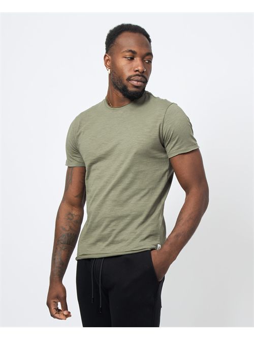 Yes Zee Raw Cut Cotton Crew Neck T-Shirt YES ZEE | T722-TL000979